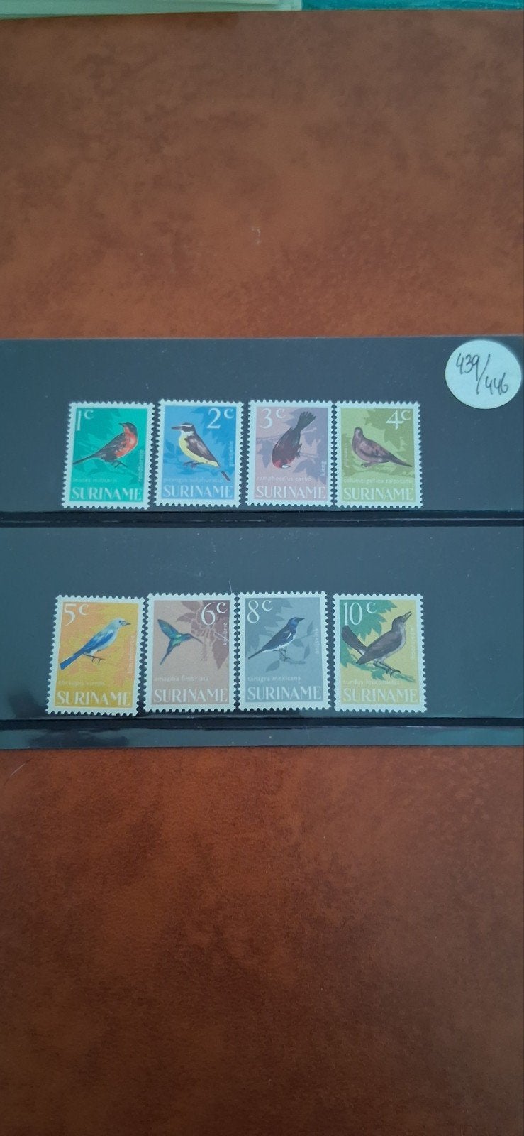 Suriname postzegels met vogels - 8 stuks, Ophalen of Verzenden