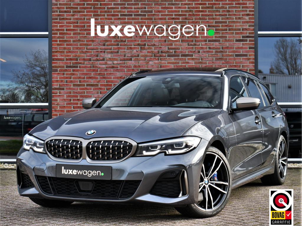 BMW 3 Serie Touring M340d xDrive Pano ACC HiFi El-zetels Adp, Auto's, BMW, Automaat, 12 maanden, Zwart, 2993 cc