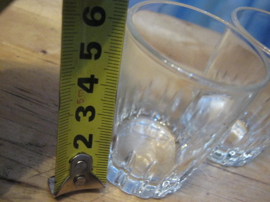 3 vintage borrelglaasjes made in italy, Verzamelen, Ophalen of Verzenden, Gebruikt, Borrel- of Shotglas