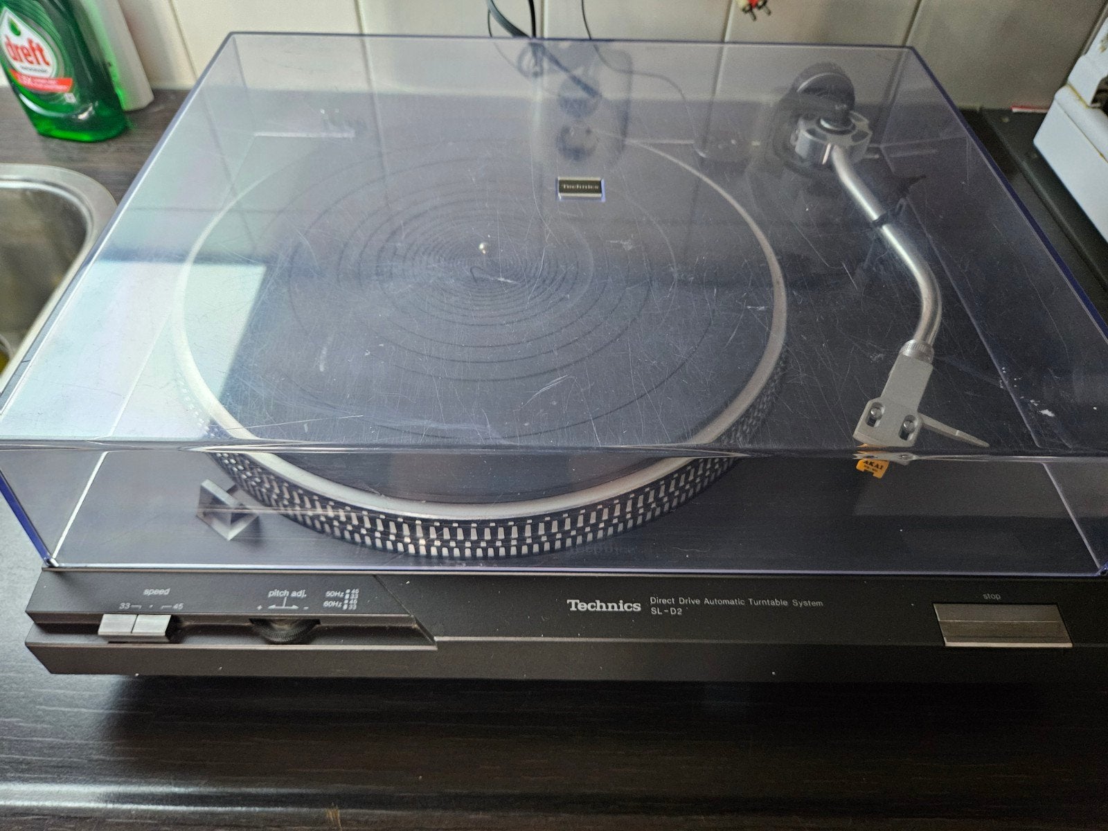 Technics SL-D2 platenspeler, Gebruikt, Automatisch, Ophalen of Verzenden, Platenspeler