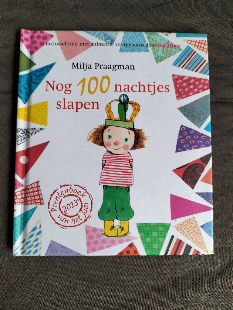 Milja Praagman - Nog 100 nachtjes slapen (boekje + DVD), Boeken, Ophalen of Verzenden, Zo goed als nieuw, Milja Praagman