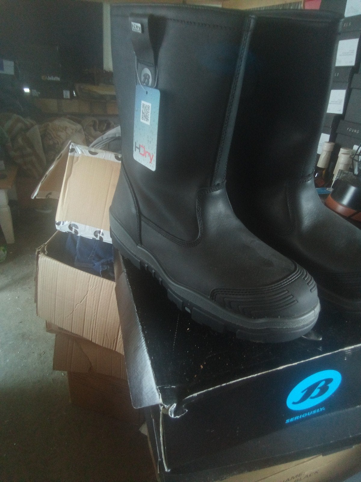 Nieuwe Bata werklaarzen met stalen neus, maat 46, Zwart, Nieuw, Werkschoenen, Ophalen