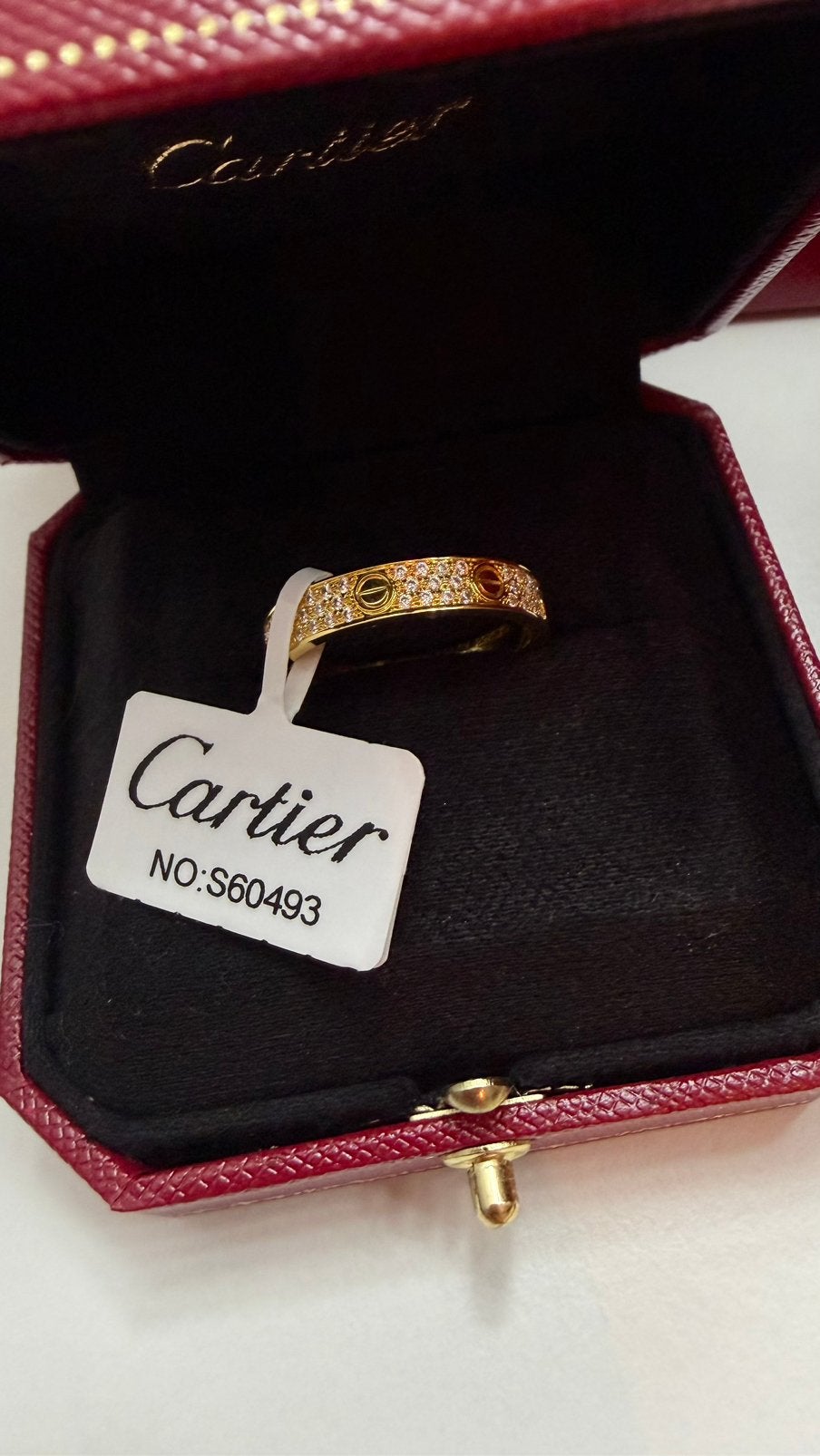 Cartier Ring LOVE - Gold, Sieraden, Tassen en Uiterlijk, Ophalen of Verzenden, Nieuw, Goud, Dame