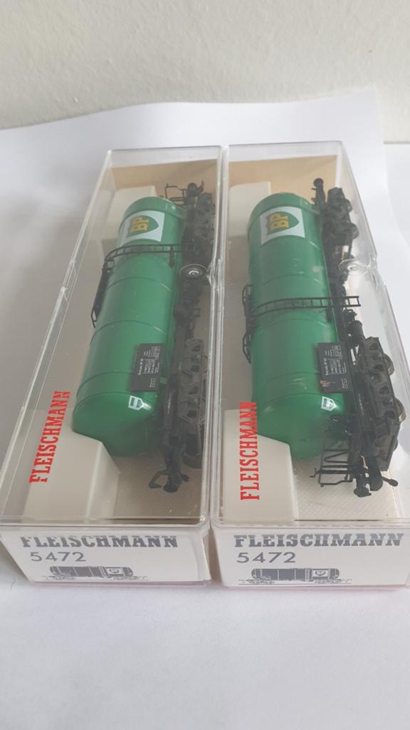 Fleischmann HO div wagons bp, shell, esso etc in originele, Ophalen of Verzenden, Gelijkstroom, Wagon, Fleischmann