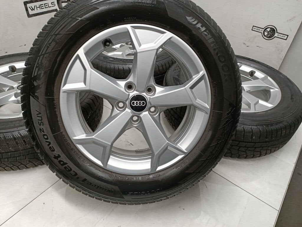 Audi Q3 lichtmetaal velgen 17 inch winterbanden 5x112 5827, Ophalen, Gebruikt, 17 inch, Banden en Velgen
