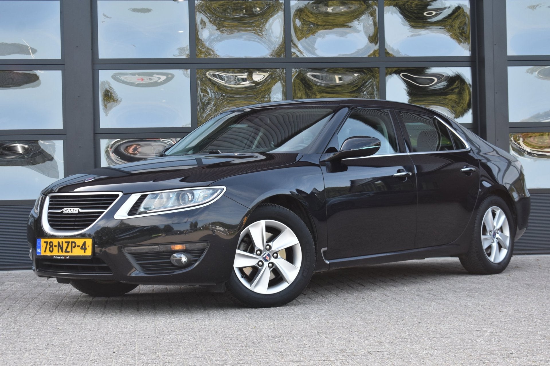 Saab 9-5 2.0T Aero '11 Leder Xenon Clima Navi Cruise, Zwart, 4 cilinders, 1650 kg, Zwart
