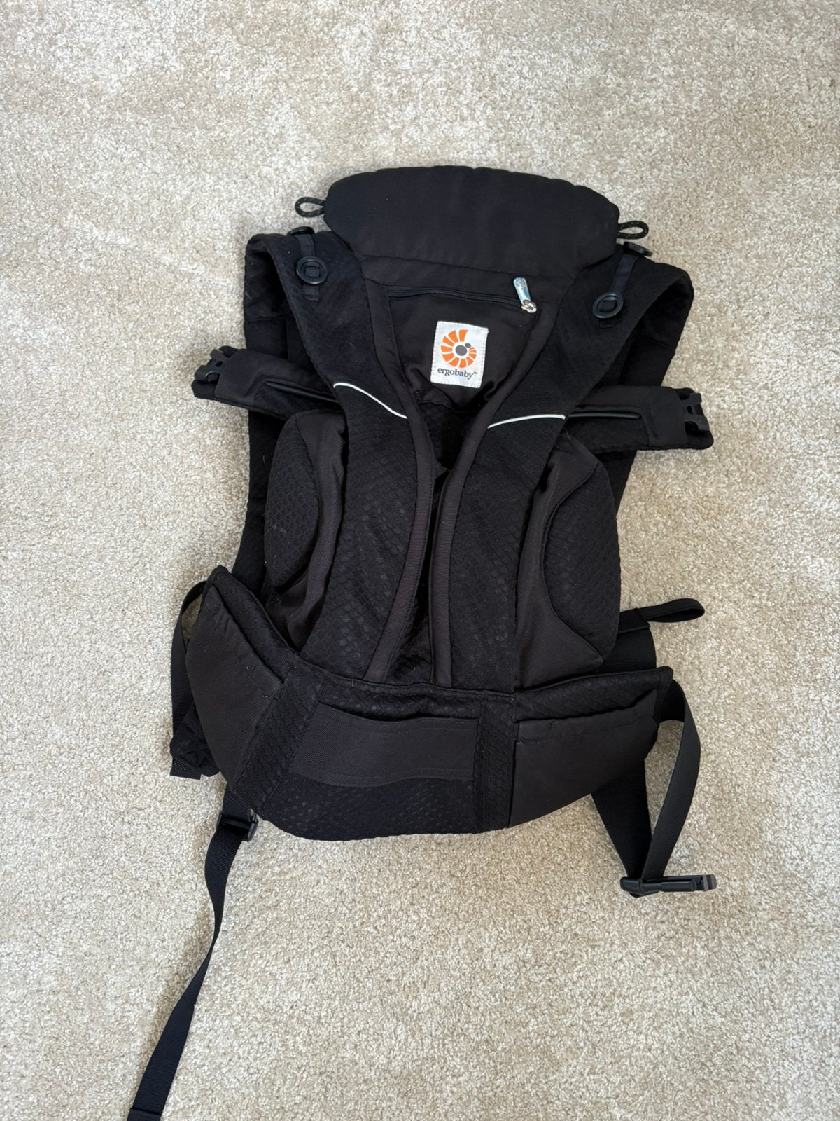 Ergo baby omni breeze draagzak zwart, Kinderen en Baby's, Babydragers en Draagdoeken, Overige merken, Buik of Rug, Ophalen of Verzenden