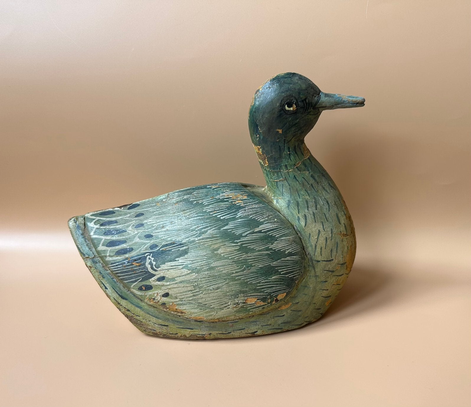 Antieke of vintge houten lokeend Patrijsachtige, Antiek en Kunst, Ophalen of Verzenden