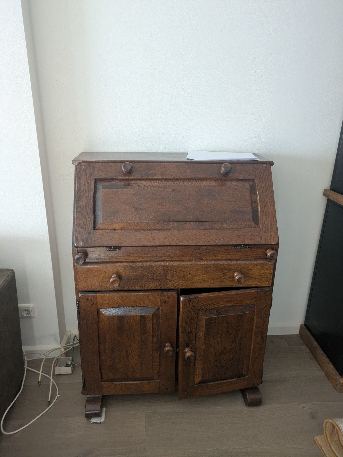 houten secretaire/bureau, Ophalen