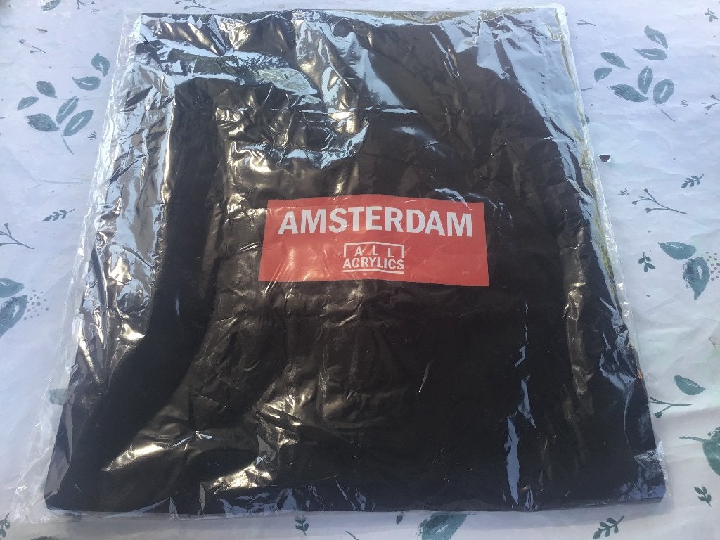 Schort zwart met opdruk Amsterdam, Zwart, Nieuw, Ophalen of Verzenden, Schort