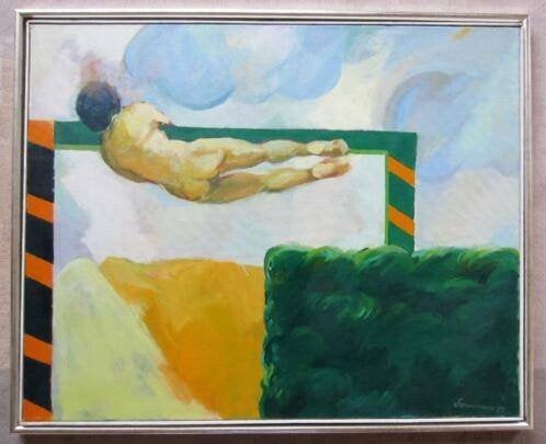 uit 1971====Peter Sonnemans (geb 1945)== naakte turner ==, Antiek en Kunst, Ophalen