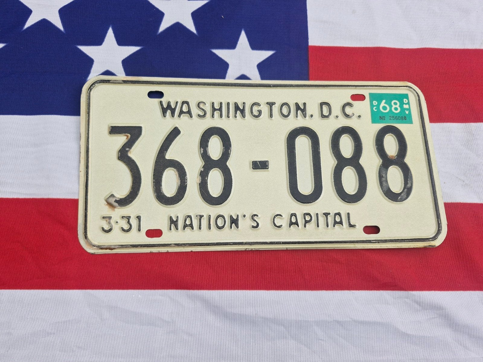 Kentekenplaat Washington DC USA Nummerplaat nummerbord Licen, Verzenden, Gebruikt, Auto's