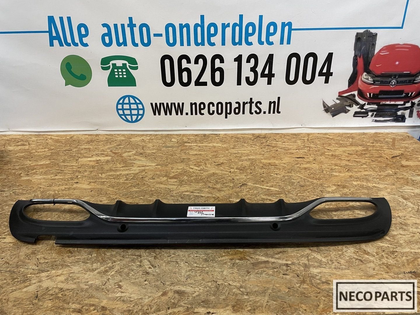 W205 AMG BUMPER DIFFUSER CHROME ORIGINEEL LIMOUSINE, Gebruikt, -, Ophalen of Verzenden, Bumper