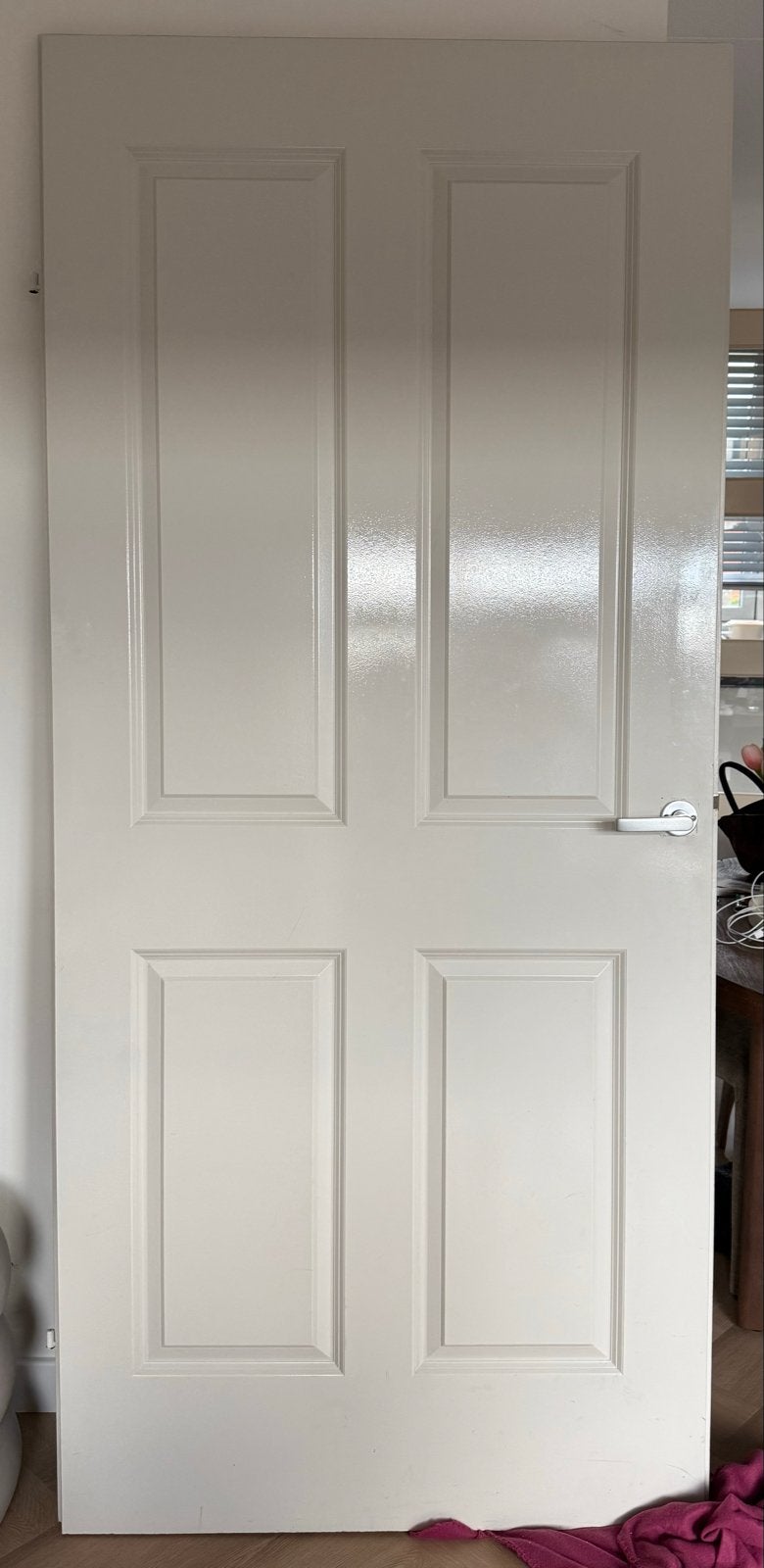 Rechtsdraaiende opdekdeur 211,5x93cm, Ophalen, Gebruikt, 80 tot 100 cm, Binnendeur
