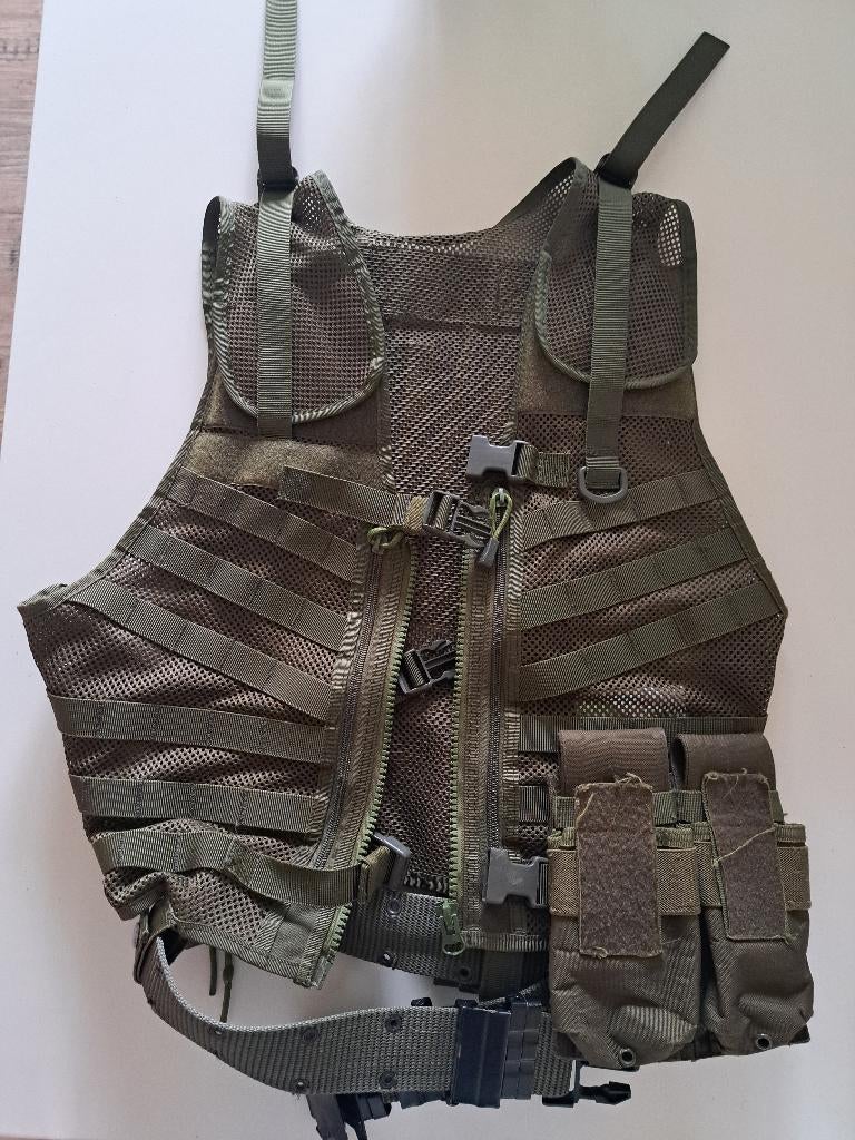 Airsoft Tactical Vest  (Olive kleur), Ophalen of Verzenden, Zo goed als nieuw