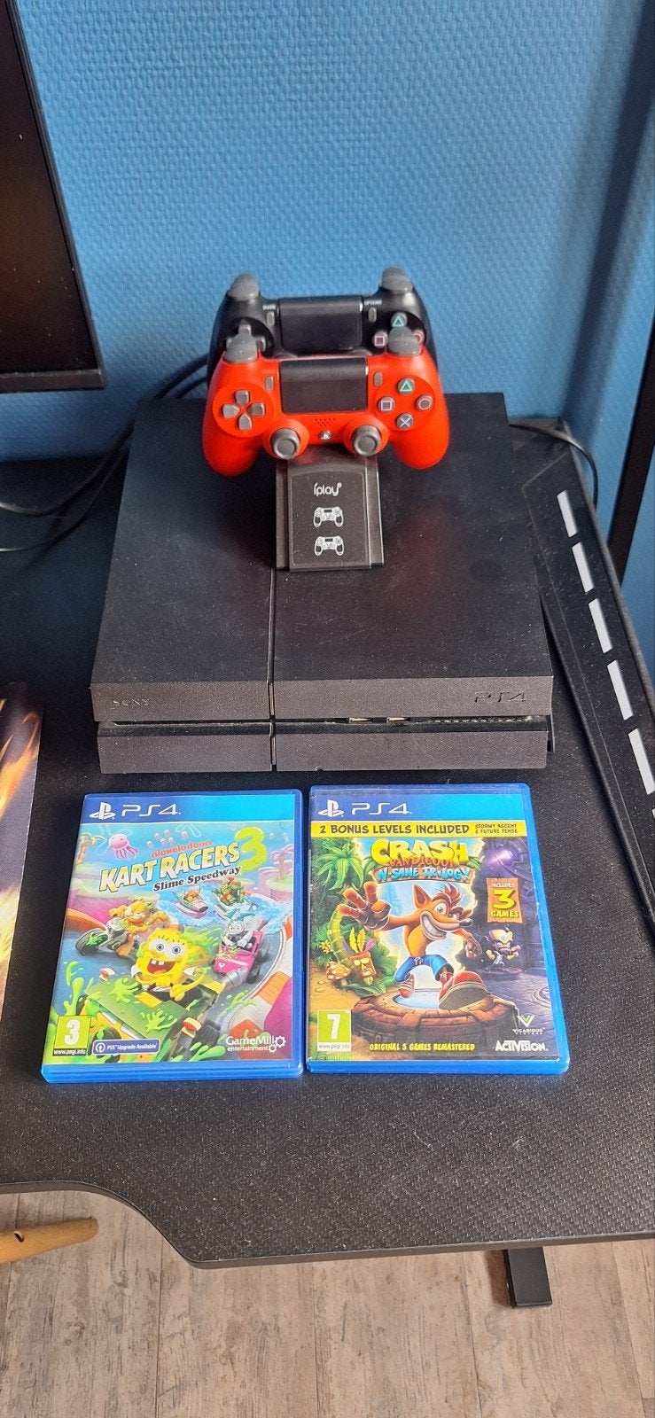 Sony PlayStation 4 met controller en 2 games, Ophalen of Verzenden, Met 1 controller, Original, 500 GB