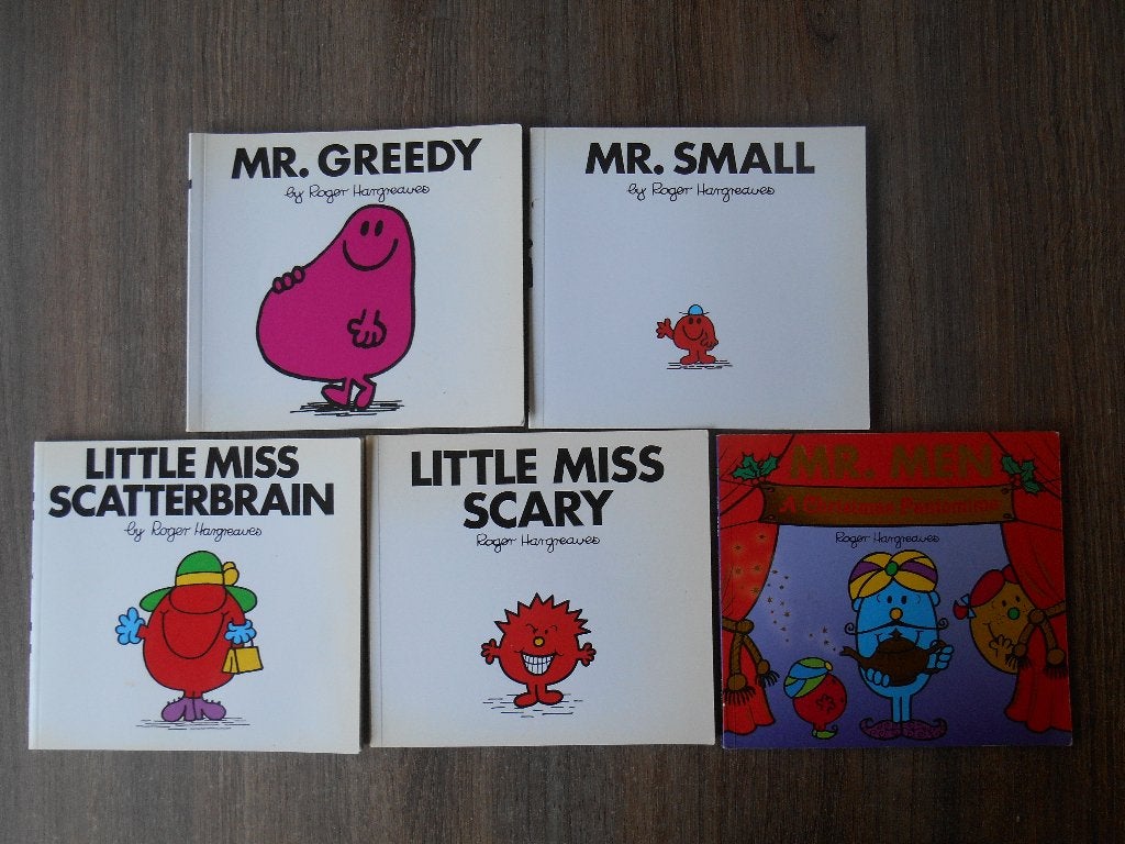 Meneertje mevrouwtje boekjes (Roger Hargreaves) Engelstalig, Boeken, Fictie algemeen, Jongen of Meisje, Roger Hargreaves, Ophalen of Verzenden