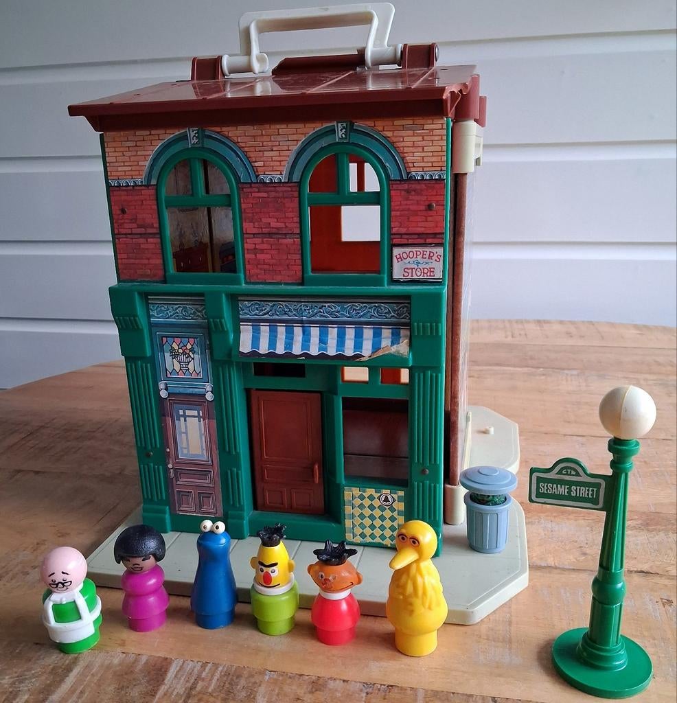 Vintage Sesamstraat speelhuis nr. 938  incl figuren, Ophalen of Verzenden, Gebruikt
