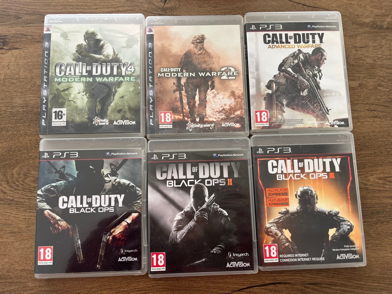 Call of Duty PS3 Bundel: Modern Warfare & Black Ops, Online, Gebruikt, Vanaf 18 jaar, Shooter