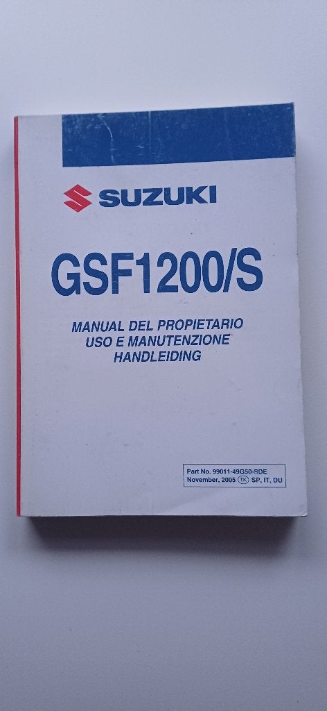 Instruktieboekje Suzuki GSF 1200 / S 2006, Motoren, Ophalen of Verzenden, Suzuki