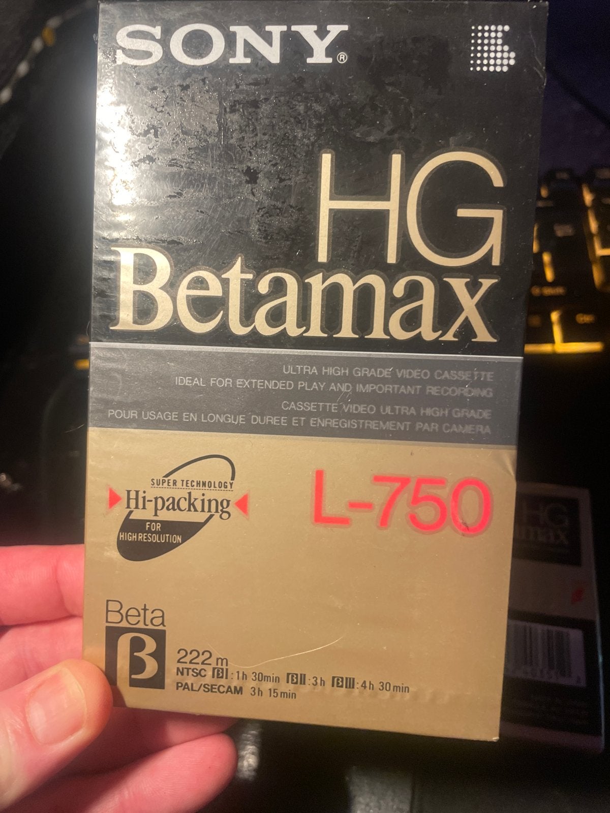 Nieuwe fabrieks gesealde Betamax videobanden L750 (4 stuks), Audio, Tv en Foto, Videospelers, Ophalen of Verzenden, Nieuw, Betamax-speler of -recorder