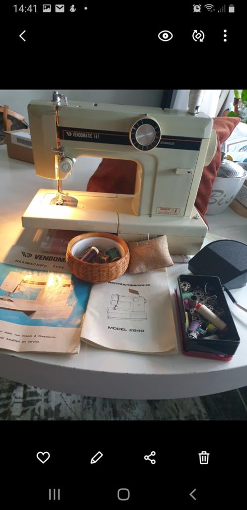 Vendomatic naaimachine, Ophalen of Verzenden, Zo goed als nieuw, Naaimachine, Overige merken