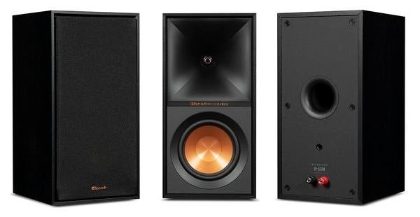 Klipsch R-50M, R30C, 4xR-40SA Atmos en 1 R-600F zuilspeaker., Nieuw, 120 watt of meer, Front, Rear of Stereo speakers, Ophalen