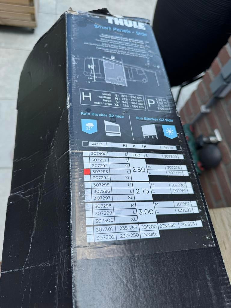 Thule Rainblocker G2 Side 2.50M (nieuw), Caravans en Kamperen, Ophalen, Zo goed als nieuw