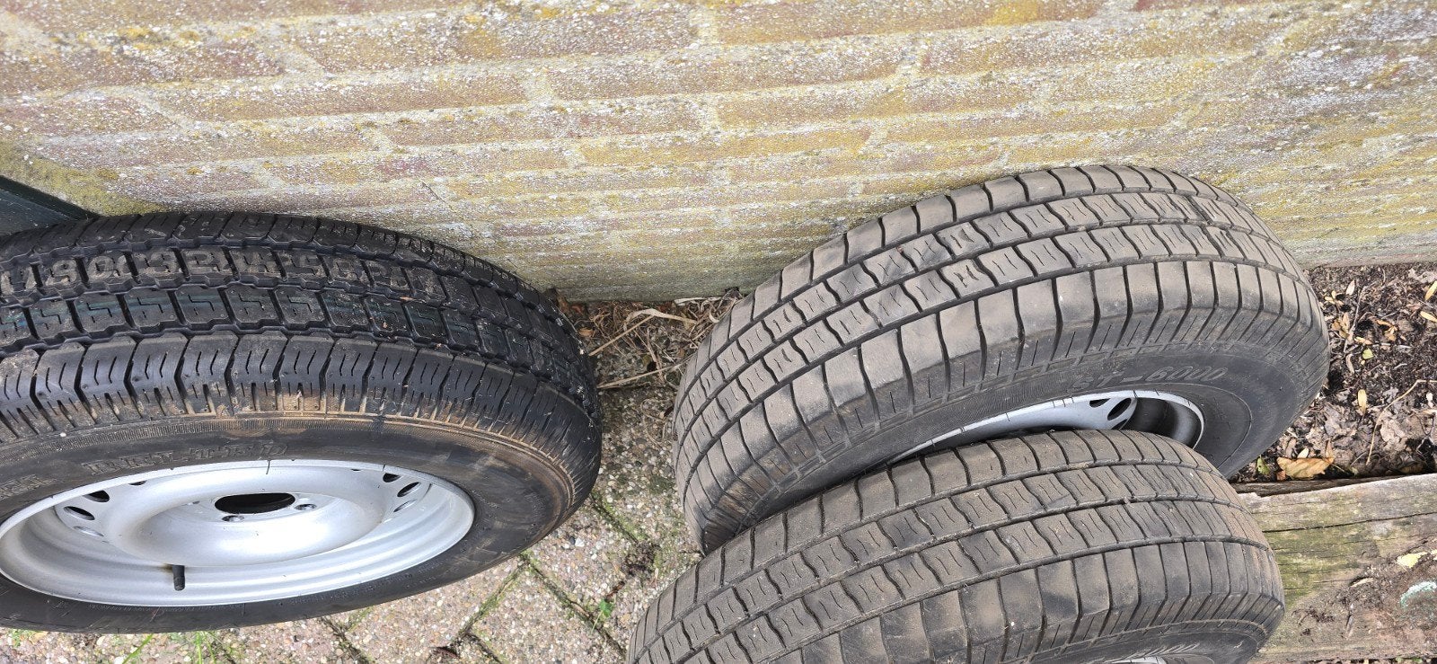 3x Stalen velgen met caravanbanden 185R14C, Auto-onderdelen, Banden en Velgen, 14 inch, Overige, Gebruikt, Banden en Velgen