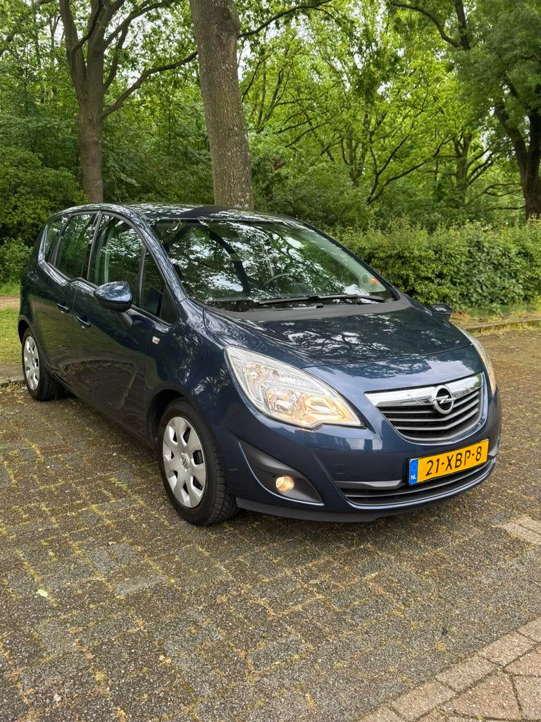Opel Meriva 1.4 2012 Blauw, Voorwielaandrijving, 4 cilinders, Origineel Nederlands, Handgeschakeld