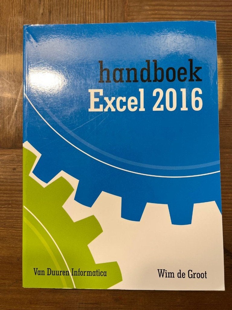 Handboek Excel 2016, Ophalen of Verzenden, Zo goed als nieuw, Overige onderwerpen, Wim de Groot