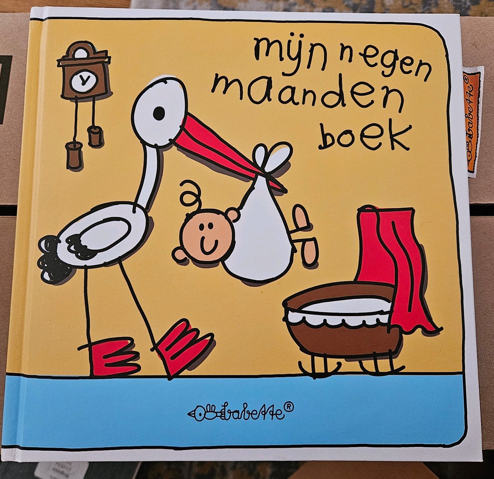 Mijn Negen Maanden Boek - Zwangerschapsdagboek, Boeken, Ophalen of Verzenden, Zo goed als nieuw, Zwangerschap en Bevalling, Babette Harms