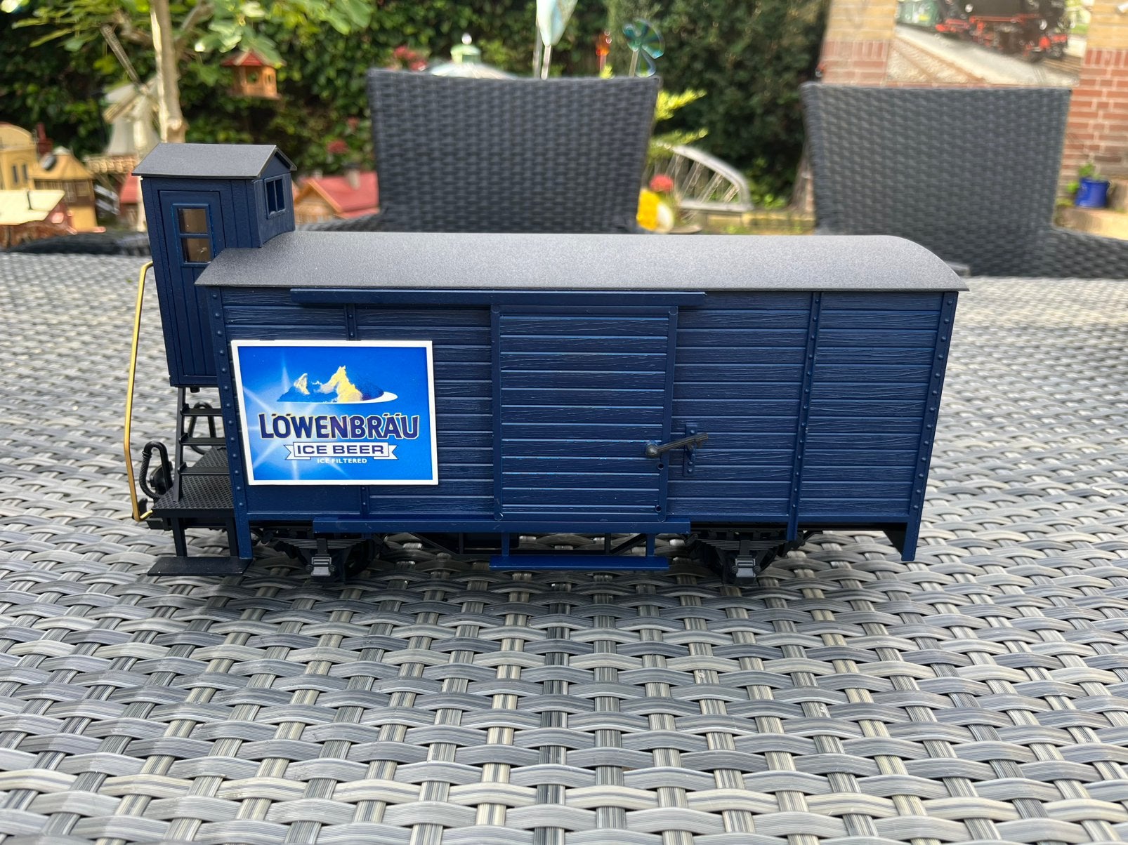 LGB 4026 overgespoten bierwagon met remmershuisje geen OVP, Gebruikt, Gelijkstroom, Wagon, Ophalen of Verzenden