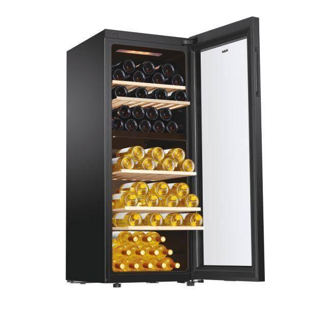 Haier HWS79GDG Wijnkoelkast - Nieuw, Ophalen, 150 tot 200 liter, Zonder vriesvak, 60 cm of meer