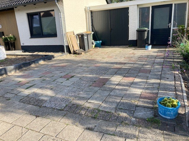 Stoeptegels 40m2, Ophalen, Gebruikt, Overige typen, 10 m² of meer