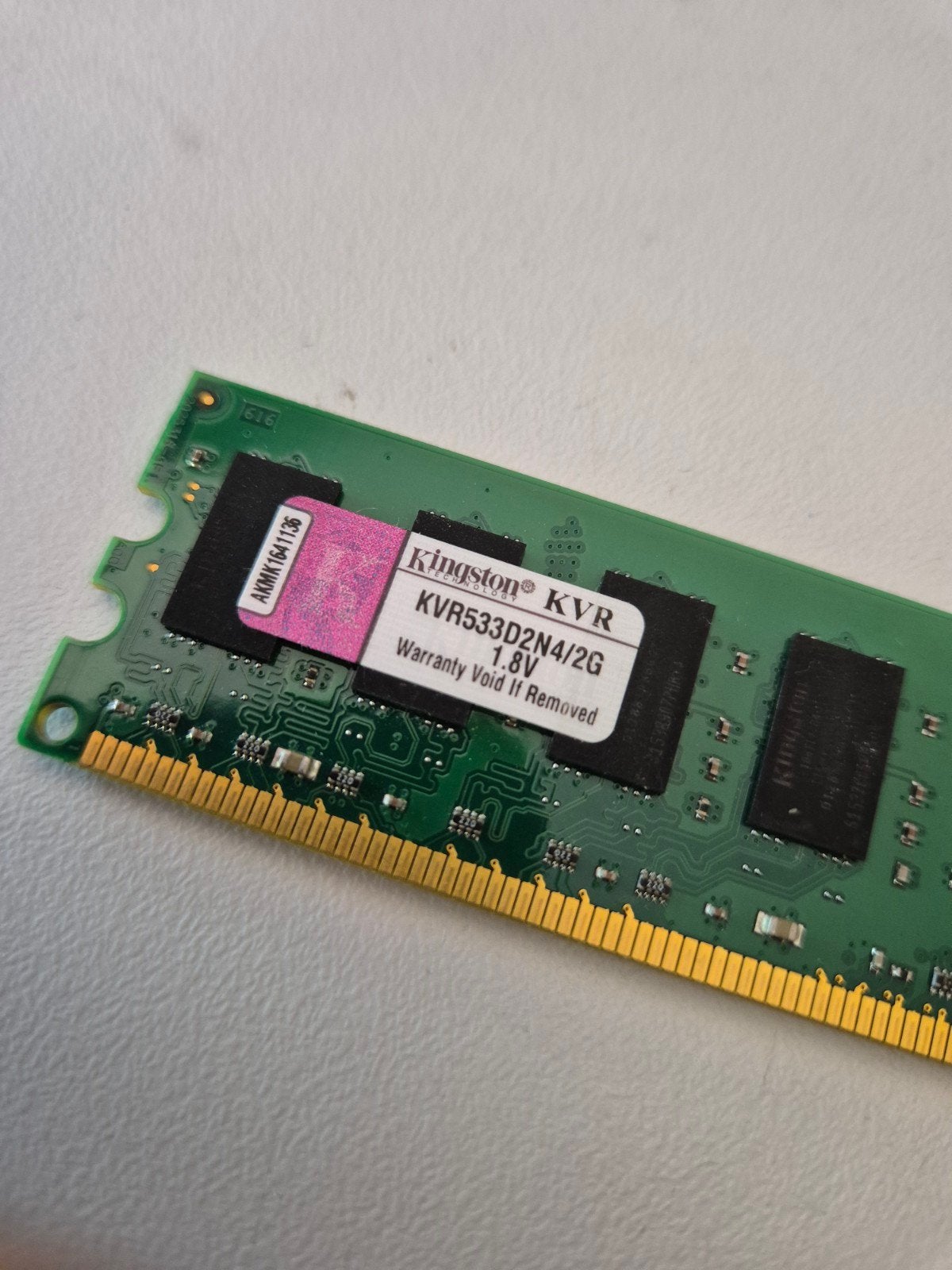 Kingston KVR533D2N4/2G DDR2 RAM Geheugenmodule, Computers en Software, RAM geheugen, Gebruikt, Server, Ophalen of Verzenden, DDR2