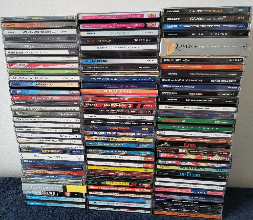 partij cd's hardcore, rave, rock, trance, popmuziek enz, Ophalen, Zo goed als nieuw, Overige genres