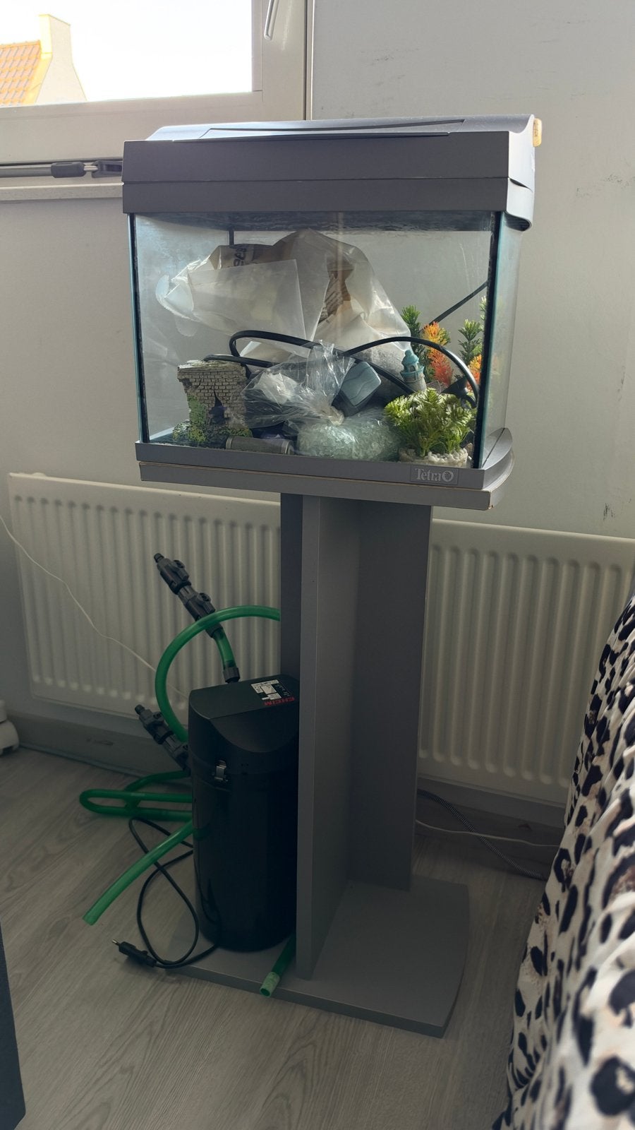 Aquarium + meubel, Ophalen, Gebruikt, Leeg aquarium, Tetra