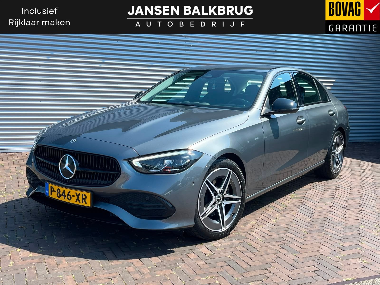 Mercedes-Benz C-Klasse 180 Line lage km nw model AMG, Auto's, Automaat, Leder en Stof, Automatische klimaatregeling, Bedrijf