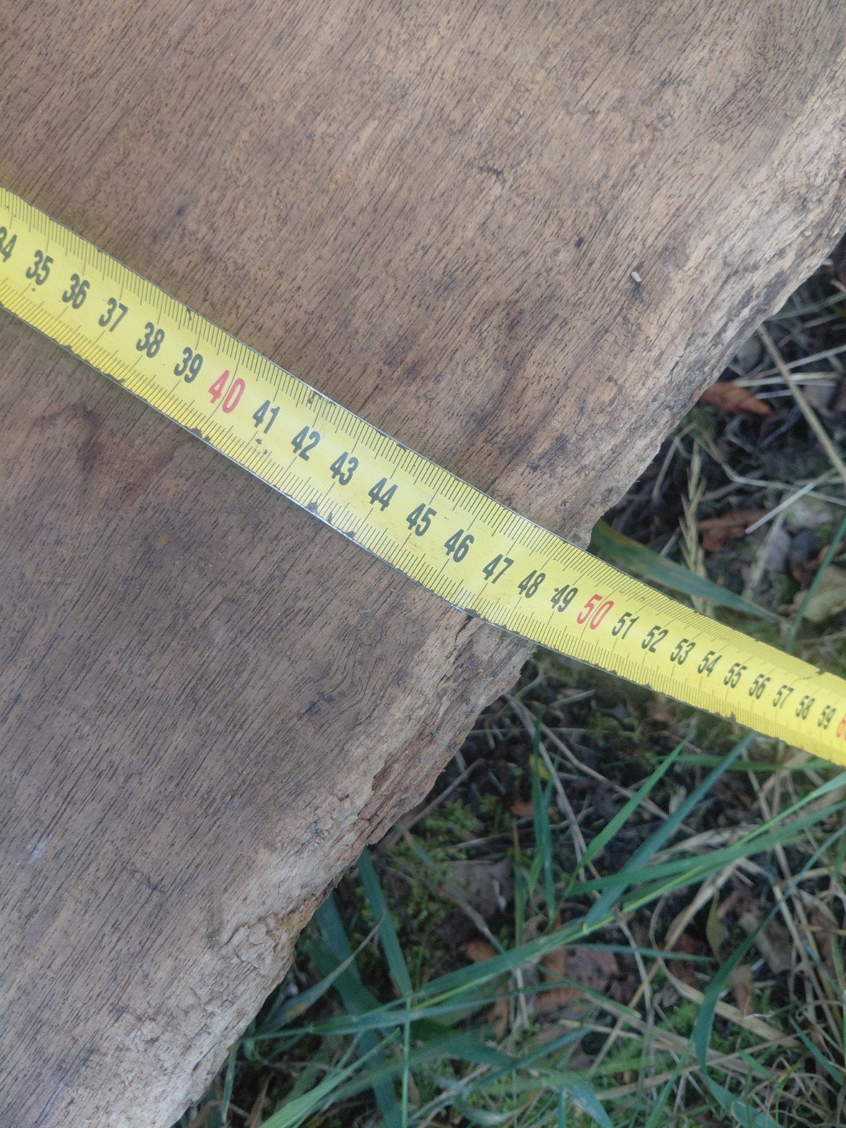 brede  eiken plank 4.30m, Doe-het-zelf en Verbouw, Hout en Planken, Ophalen, Gebruikt, 25 tot 50 mm, Eiken