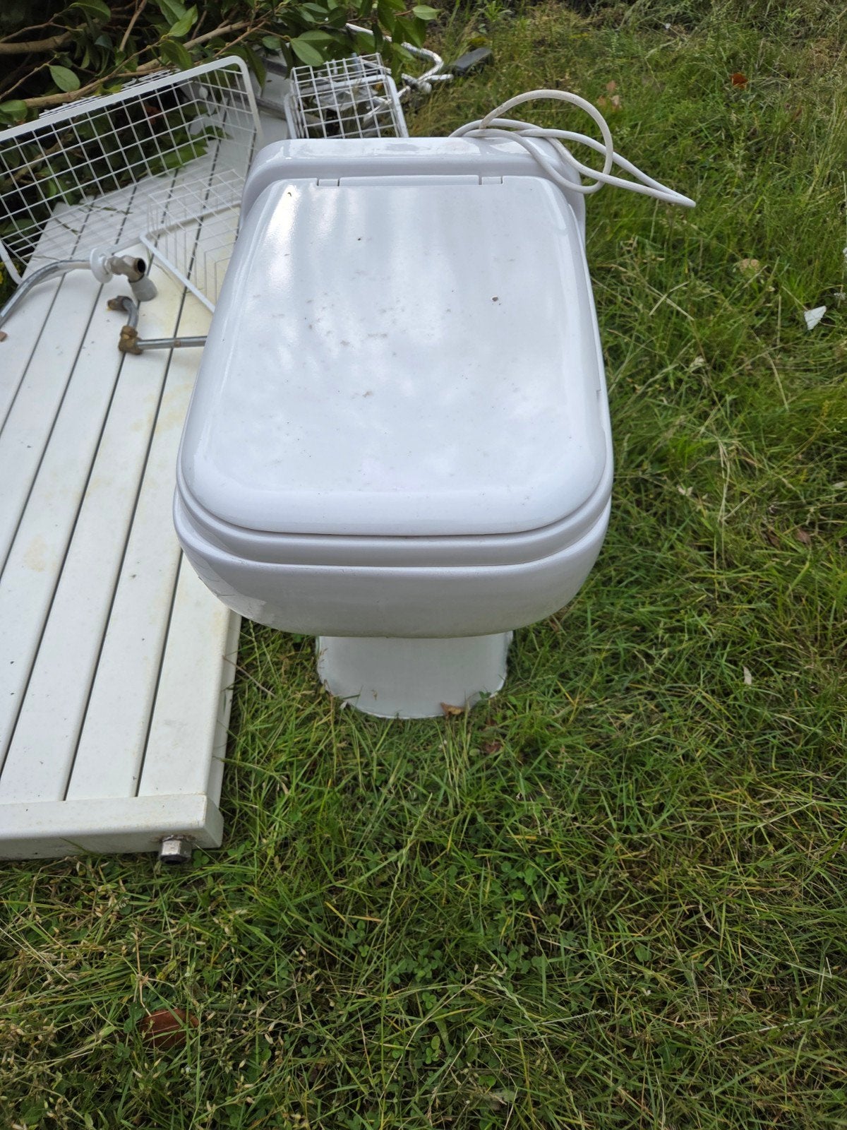 Sanibroyeur toilet - Werkt perfect!, Ophalen, Gebruikt, Toilet