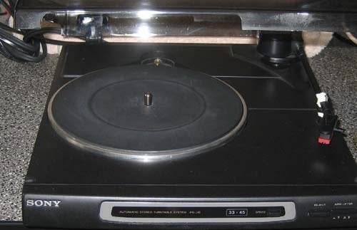 Sony smalle draaitafel PS J10 & PS J20 zilver of zwart.., Ophalen of Verzenden, Zo goed als nieuw, Sony