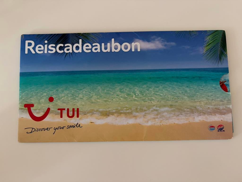 TUI cadeaubonnen T.W.V. €500, Eén persoon, Cadeaubon