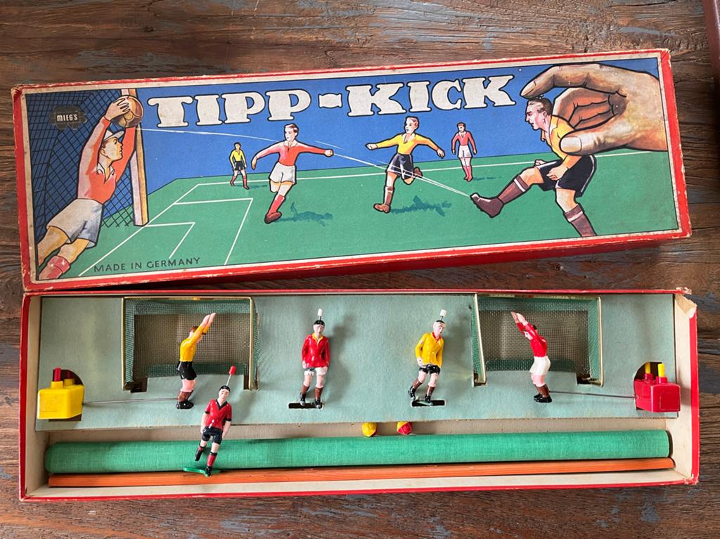 Vintage Tipp-Kick voetbalspel - Made in Germany, Ophalen of Verzenden, Gebruikt