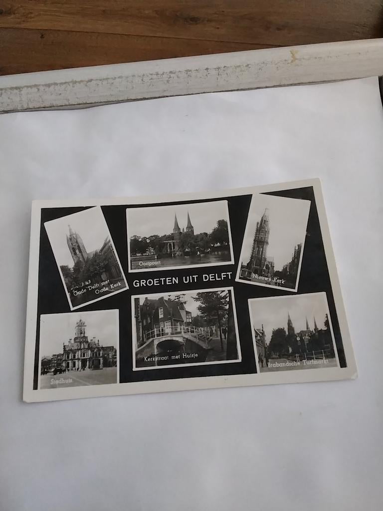 GROETEN UIT DELFT. 6 afbeeldingen, Ophalen of Verzenden, Voor 1920, Zuid-Holland