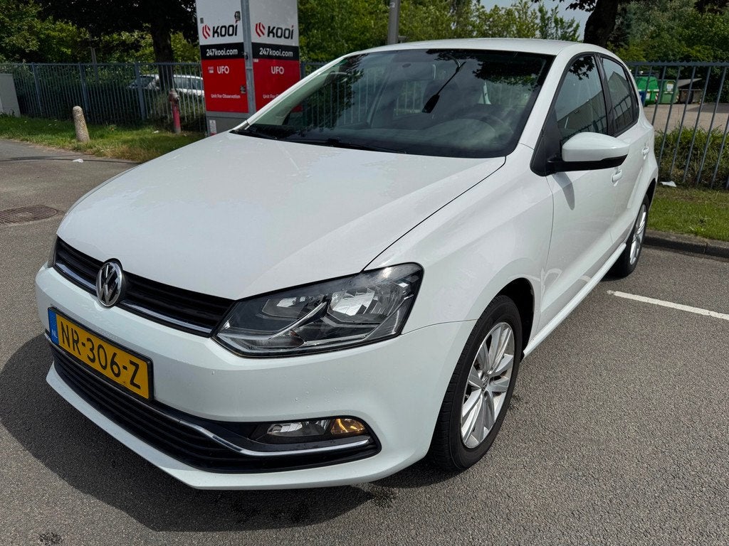 Volkswagen Polo 1.2 TSI Comfortline navigatie Airco Bluetoot, Stof, 4 cilinders, Wit, Origineel Nederlands