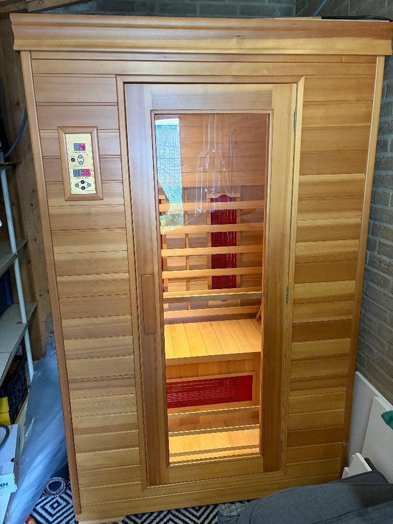 Infrarood sauna, Sport en Fitness, Ophalen, Gebruikt, Infrarood, Complete sauna