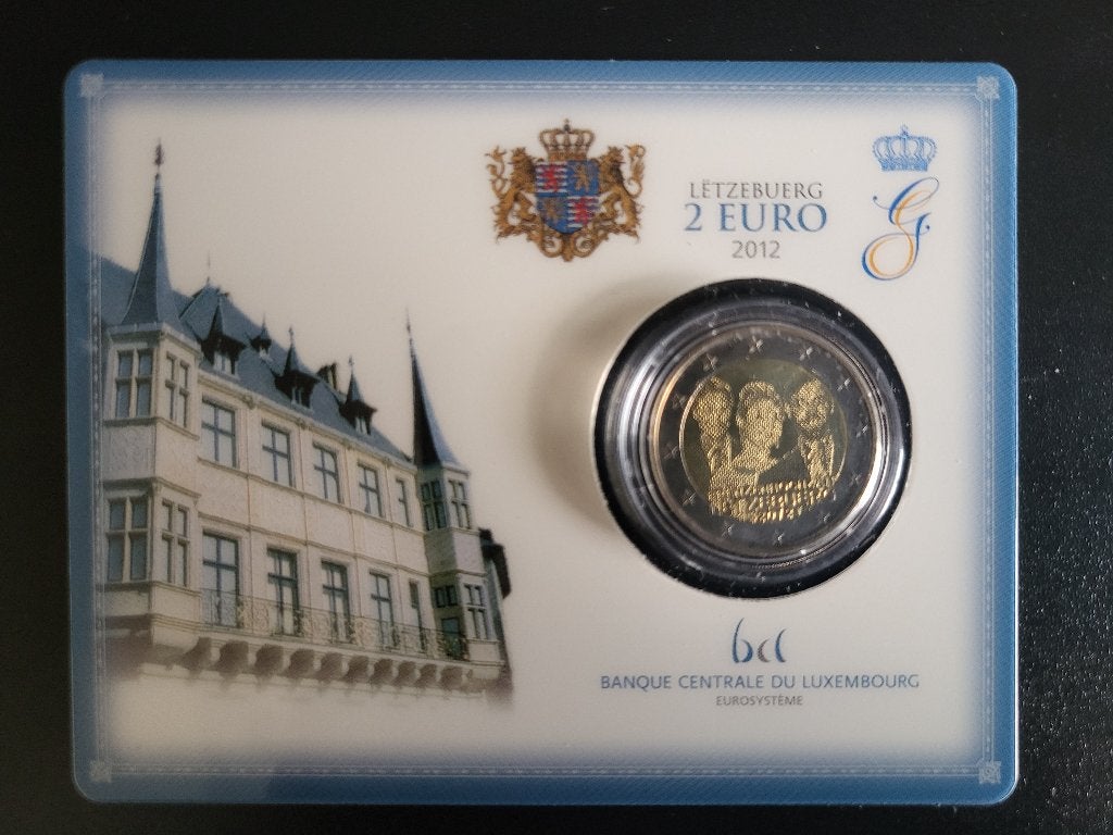 BU 2 euro herdenkingsmunt Luxemburg 2012 'Huwelijk', Postzegels en Munten, Munten | Europa | Euromunten, Ophalen of Verzenden