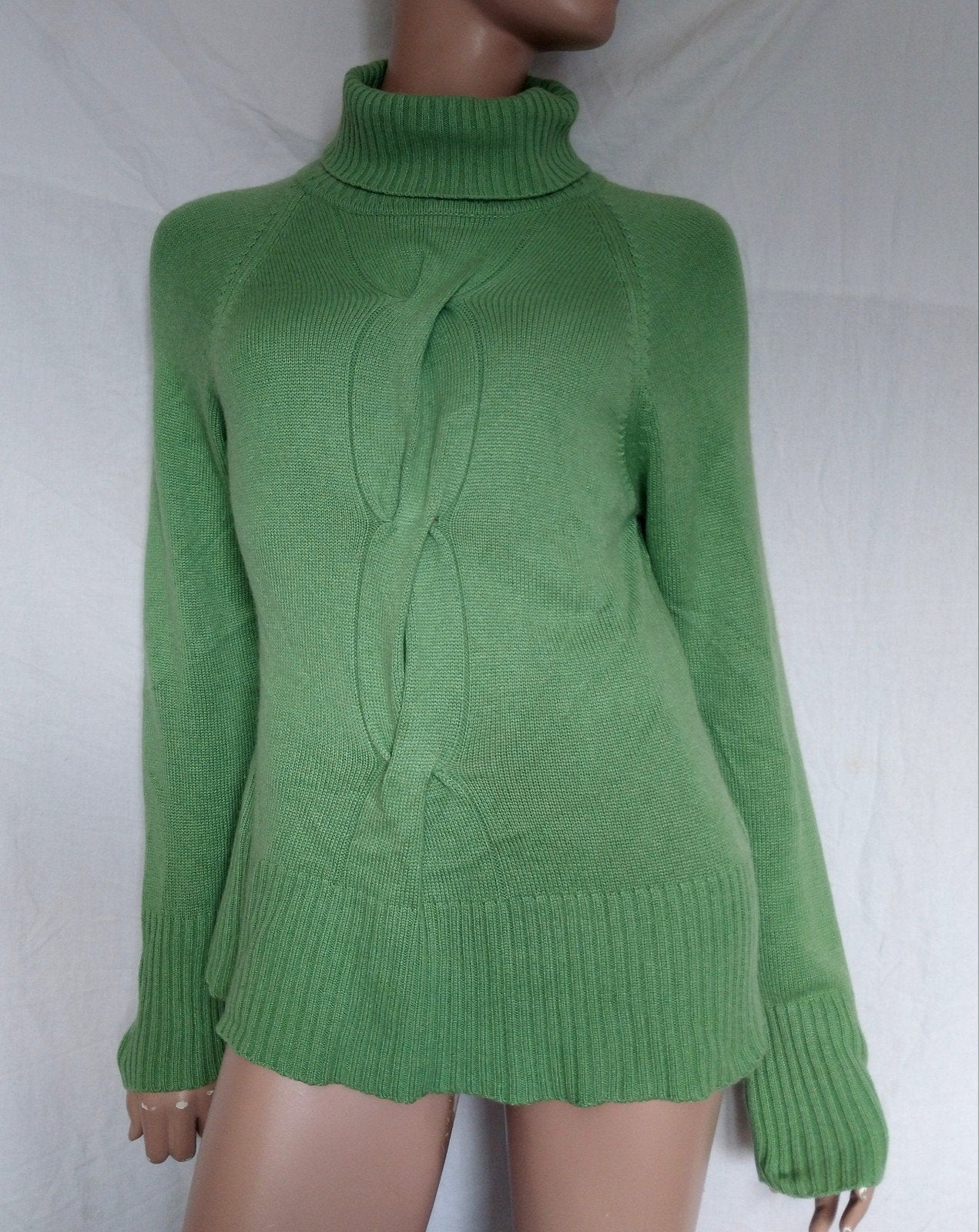 GIADA Trui , Maat L , ZIJDE , CASHMERE, Ophalen of Verzenden, Zo goed als nieuw, Maat 42/44 (L), Groen