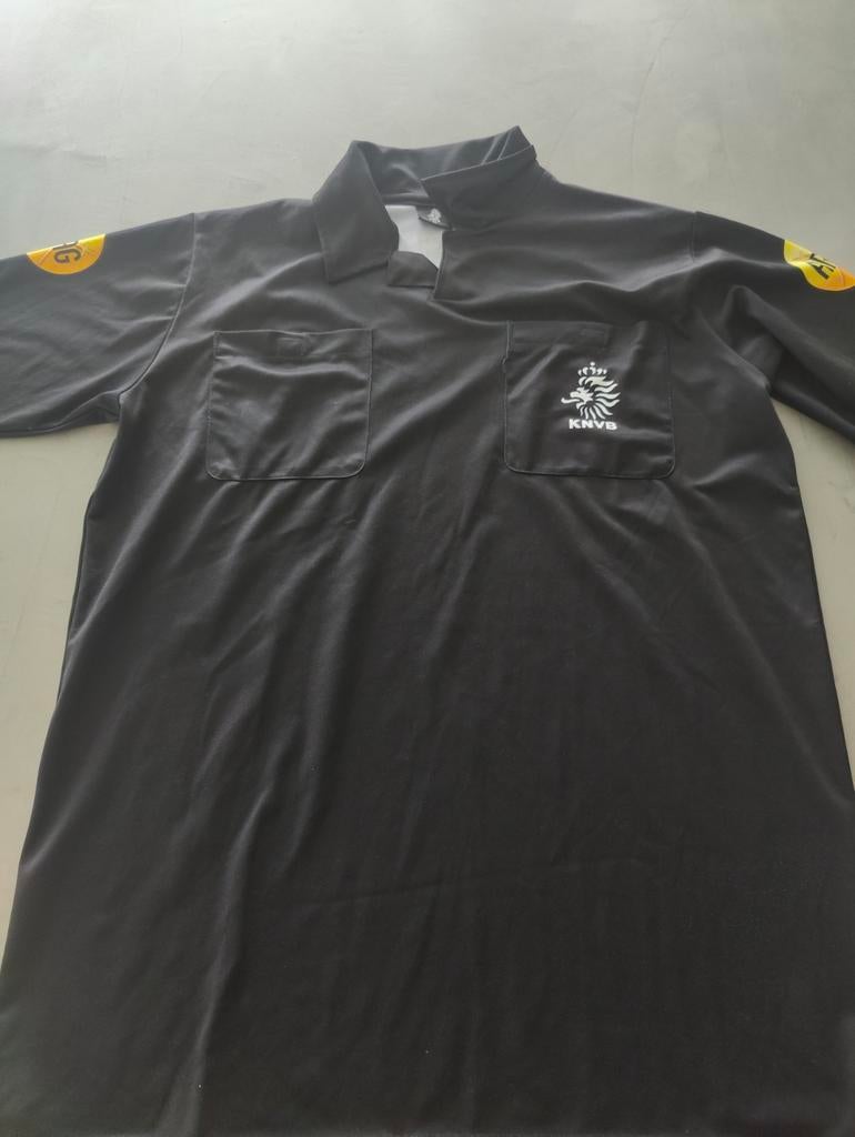 KNVB Scheidsrechter Shirt Korte Mouwen Zwart Maat XL, Maat XL, Ophalen of Verzenden, Gebruikt, Shirt